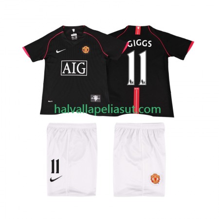 Jalkapallo Pelipaidat/Peliasut Manchester United GIGGS 11 2007 2008 Retro Lasten Vieraspaita Lyhythihainen